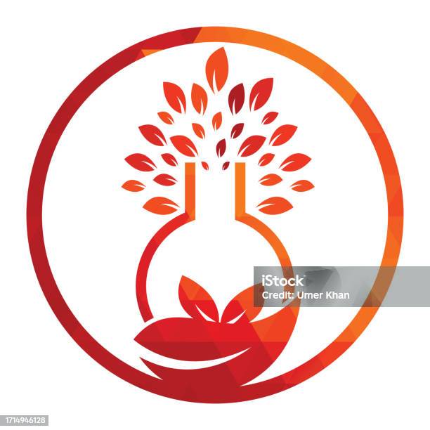 Lab Tree Graphic Lab Tree Logo Green Lab Vector Logo Design Stock Illustration ...