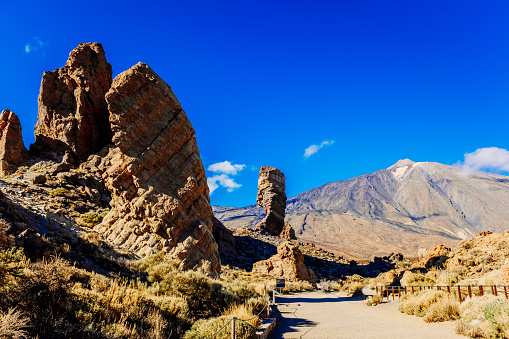 Roque de Garcia is one of the most typical tourist attractions of the visit to the Teide National Park, in Tenerife.