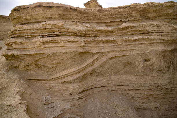 istock Ancient lake sediments with earthquake deformation 1714949857