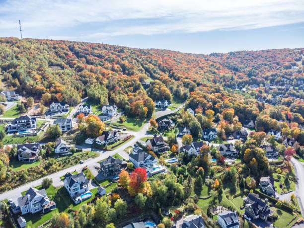 istock Luxury houses built in mountainside 1714986608