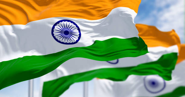 istock National flags of India waving on a clear day 1714990106