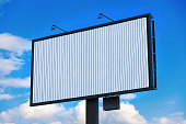 Trivision advertising billboard mockup