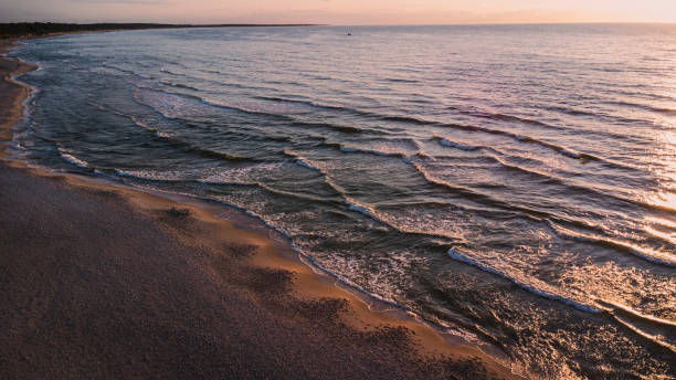istock Sea waves at sunset on the Baltic Sea 1714998705