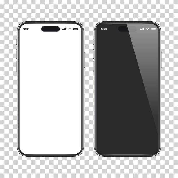 Mobile phone templates similar to iphone mockup Vector Graphic. EPS10 Vector with layers (removeable) and 300 dpi hi-res jpg. number 14 stock illustrations