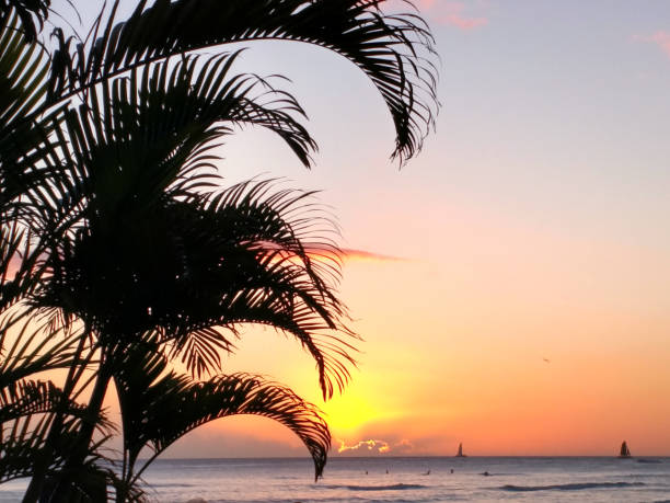 istock Hawaii Oahu Honolulu Waikiki sunset surf 1715102414