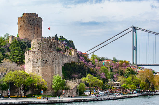 istock Rumeli Fortress and Fatih Sultan Mehmet Bridge from the Bosphorus 1715128054