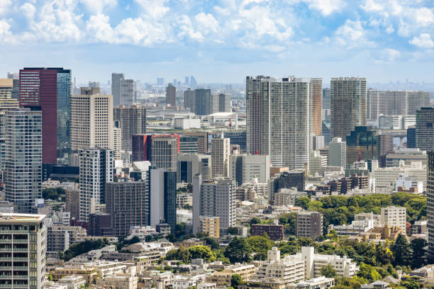 istock Tokyo skyscrapers with beautiful sunlight 1715133667