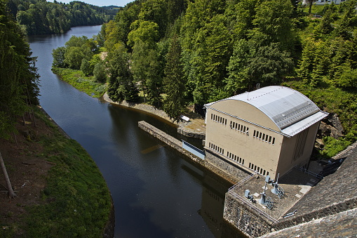 Hydroelectric power station Pastviny I, Usti nad Orlici District, Pardubice Region, Czech Republic,Europe