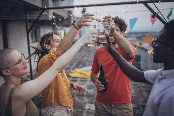 istock Friends having fun at the party 1715232835