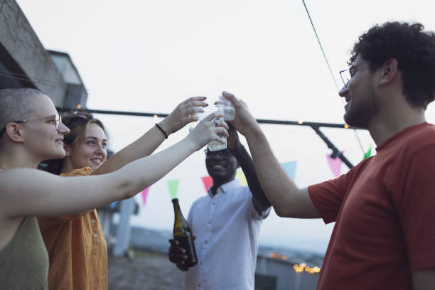 istock Friends having fun at the party 1715234467