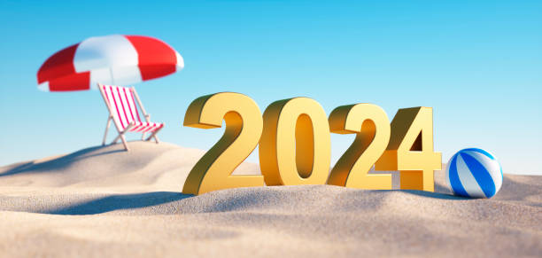istock Year 2024 at  sunny beach 1715256711