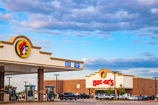 Waller, United States - October 2, 2023:  The iconic Buc-ee's road stop, originally a Texas tradition; this one located in Waller, Texas just north of Houston.