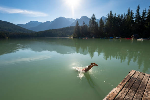 istock Woman diving in a lake 1715326307