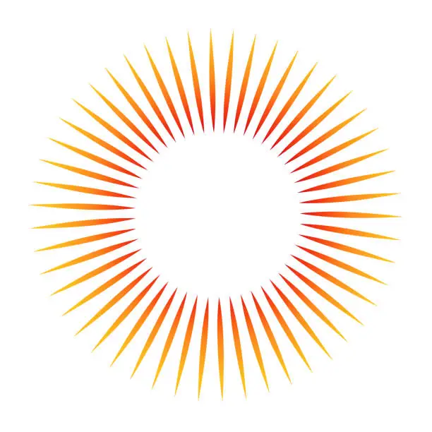 Vector illustration of Sunburst with light beams