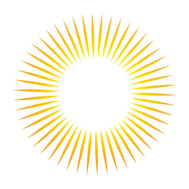 Vector illustration of Sunburst with light beams