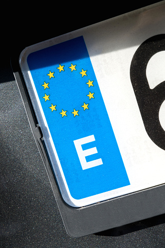 country identifier of EU car registration plate: Spain