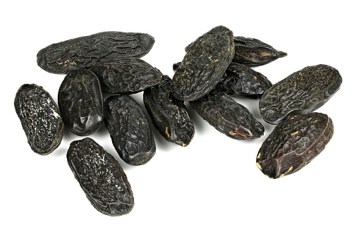 tonka beans isolated on white background
