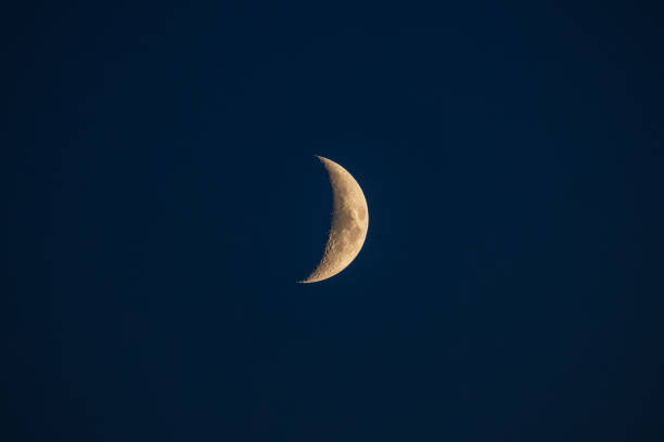 istock The quarter moon in the blue hour 1715489153