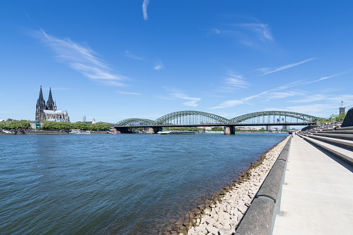 river Rhine in Cologne, Germany