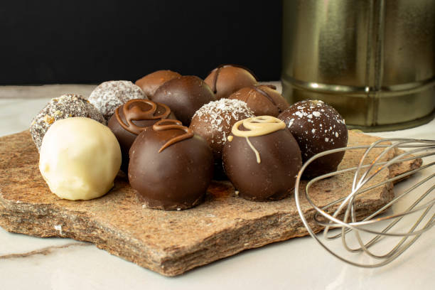 istock Homemade almond and walnut chocolate truffles 1715514172