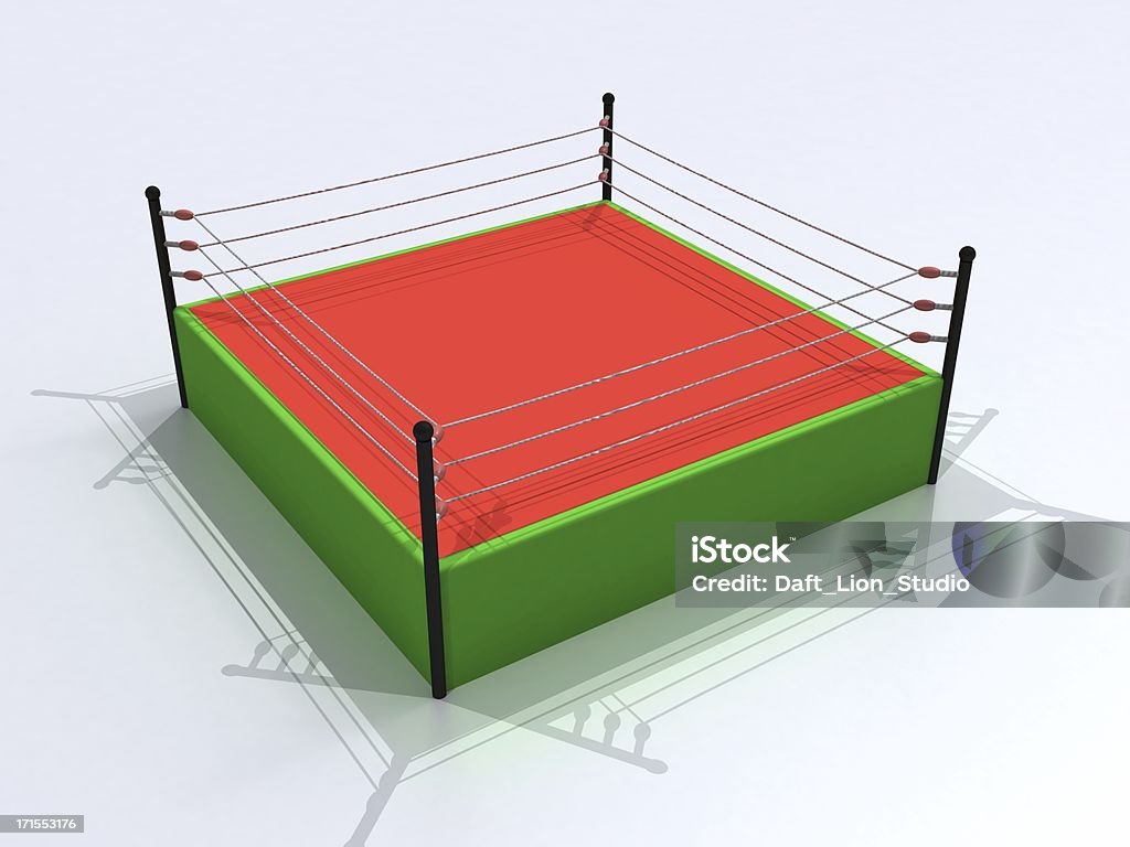 3 D ring de boxeo - Foto de stock de Ring de boxeo libre de derechos