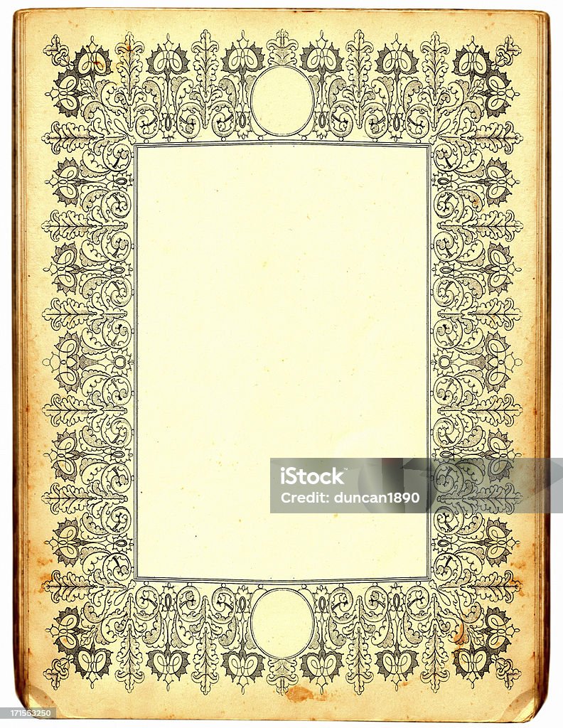 Cornice di carta - Illustrazione stock royalty-free di Antico - Condizione