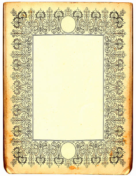 rama z papieru - scroll old parchment photograph stock illustrations