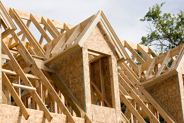 istock Wood House Framing Dormer Window - Landscape View 171553338