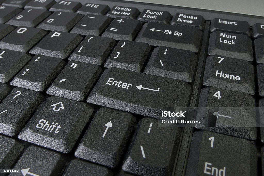 Schwarzes laptop-Tastatur - Lizenzfrei Ausrüstung und Geräte Stock-Foto