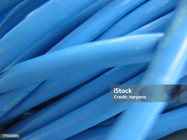 Cable Azul Resumen Foto de stock y más banco de imágenes de Abstracto - Abstracto, Azul, Bulto