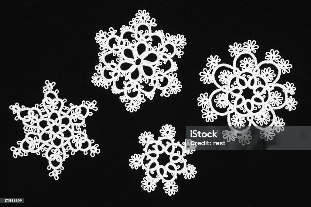 Schneeflocken - Lizenzfrei Schneeflocke - Schneekristall Stock-Foto