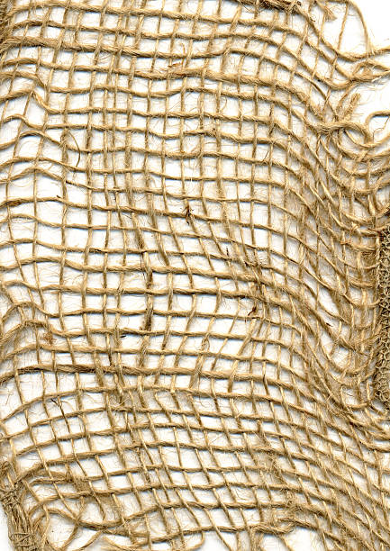 texture de toile de jute en mesh - weatherd photos et images de collection