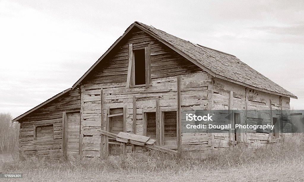 D'epoca seppia Barn - Foto stock royalty-free di 1930-1939