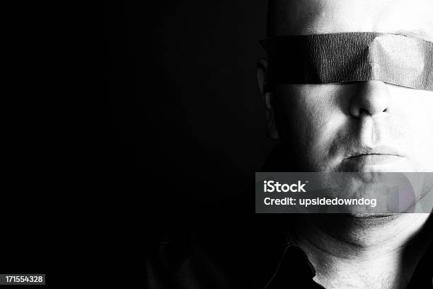 Blind Man Stock Photo - Download Image Now - Blindfold, Eye, Adhesive Tape