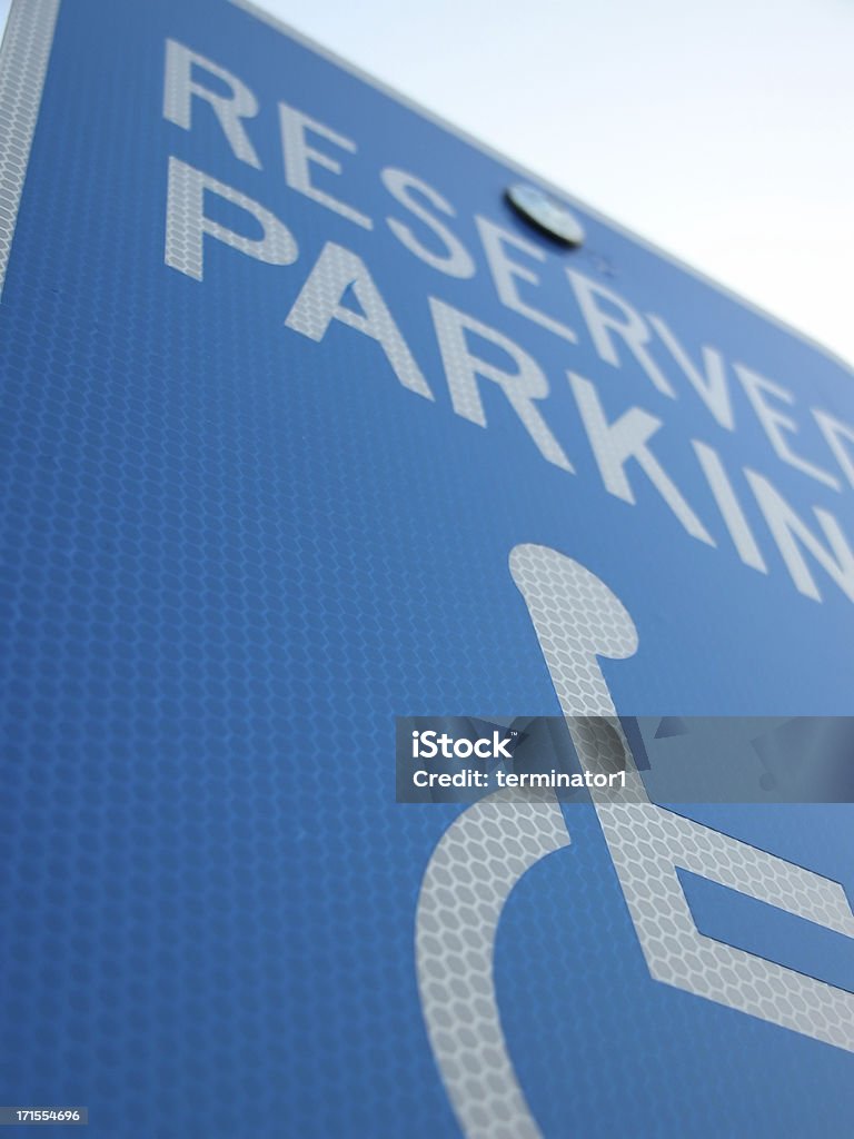 Handicapped Parking Sign Angled shot of a handicapped parking signSee related images: Accessibility Sign Stock Photo