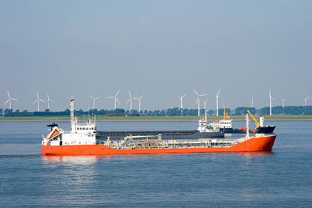 istock Oil tankers approaching Kiel Canal, Germany 171554925