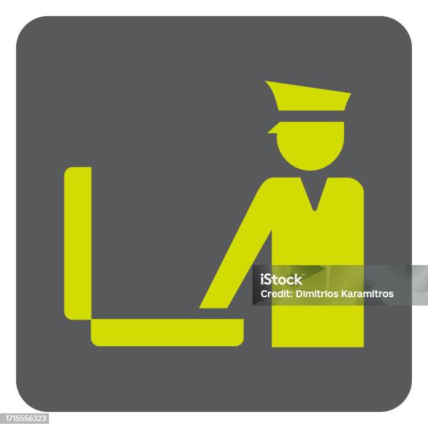 Vector Security Check Border Baggage Check Sign At The Borders Stock Illustration - Download Image ...