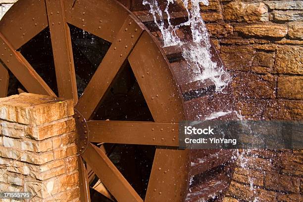 Water Wheel Or Watermill Turbine Grinding Turning And Generating Power Stock Photo - Download Image Now