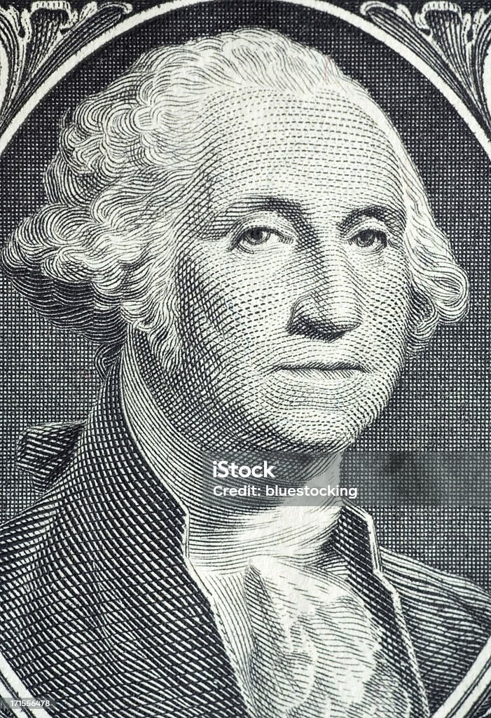 Washington dólares americanos Close-Up - Foto de stock de Atividade comercial royalty-free