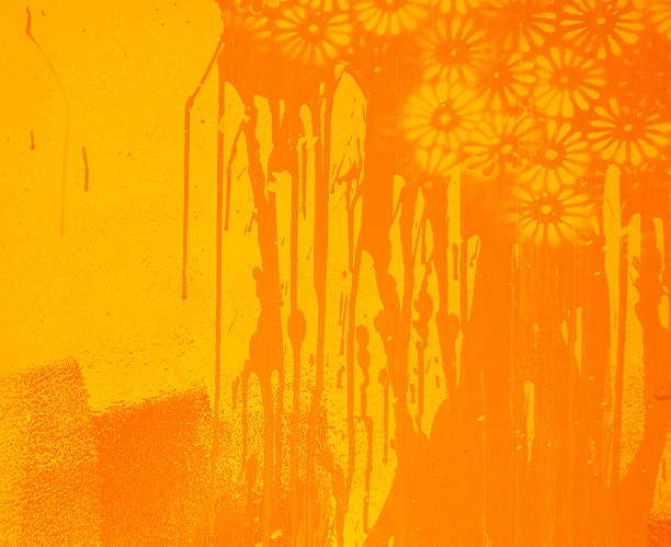 Grunge Graffiti Background - Street Art Daisies