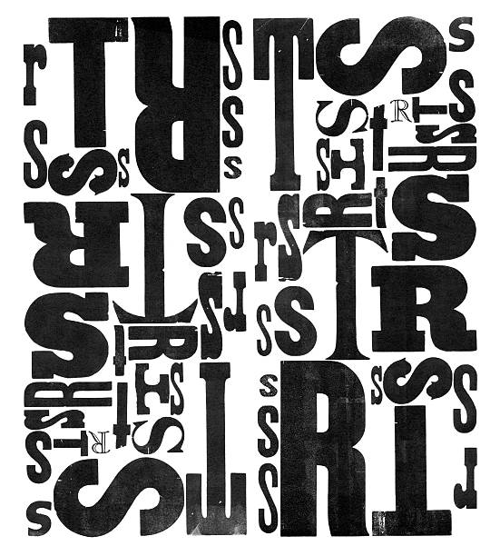 Antique wood type letters RST letterpress printed by hand. Cut them out and assemble your own type collage or message! Part of a series. More in my