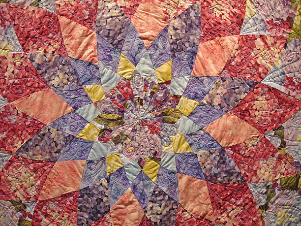 istock Quilt Background Flower and Star Shape 171556954