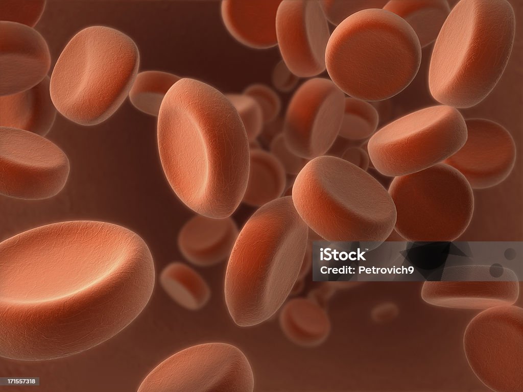 Macro de sangue - Royalty-free Ampliação Foto de stock