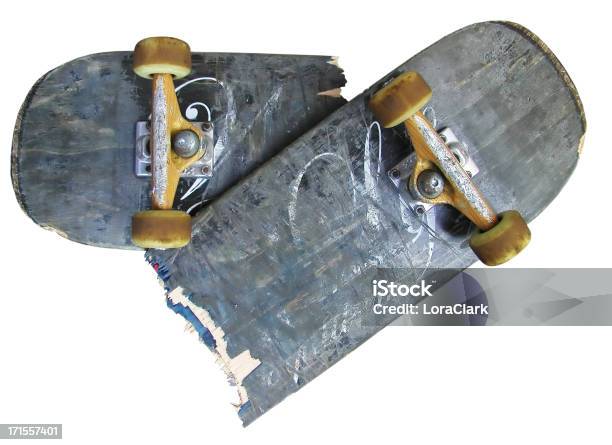 Skateboard 2 Stock Photo - Download Image Now - Skateboard, Broken, Cracked