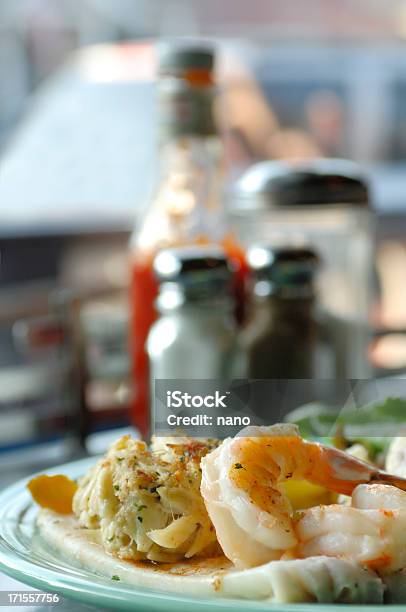 Seafood Combination Stock Photo - Download Image Now - Condiment, Crab - Seafood, Dining