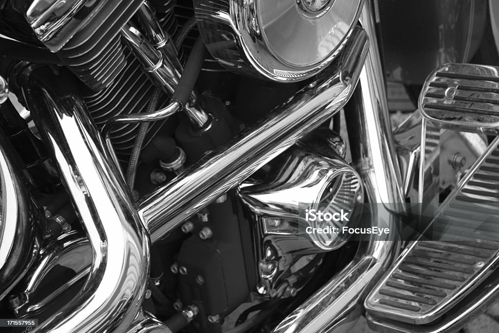 Motore di una motocicletta - Foto stock royalty-free di Abilità