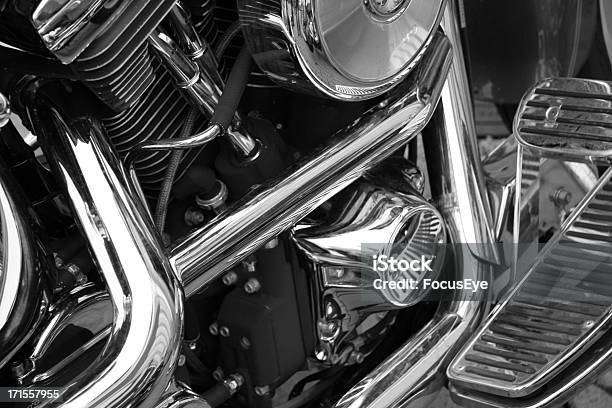 Motore Di Una Motocicletta - Fotografie stock e altre immagini di Abilità - Abilità, Acciaio, Alla moda