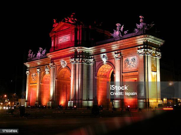 Puerta De Alcala Madrid Special Event Stock Photo - Download Image Now