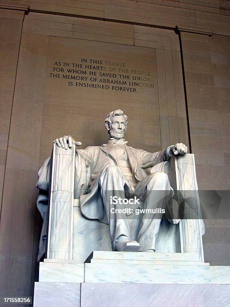 Abraham Lincoln Memorial Stock Photo - Download Image Now - Abraham Lincoln, American Culture, Color Image