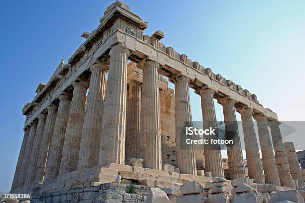 Il Partenone - Fotografie stock e altre immagini di Acropoli - Atene - Acropoli - Atene, Ambientazione esterna, Antica Grecia